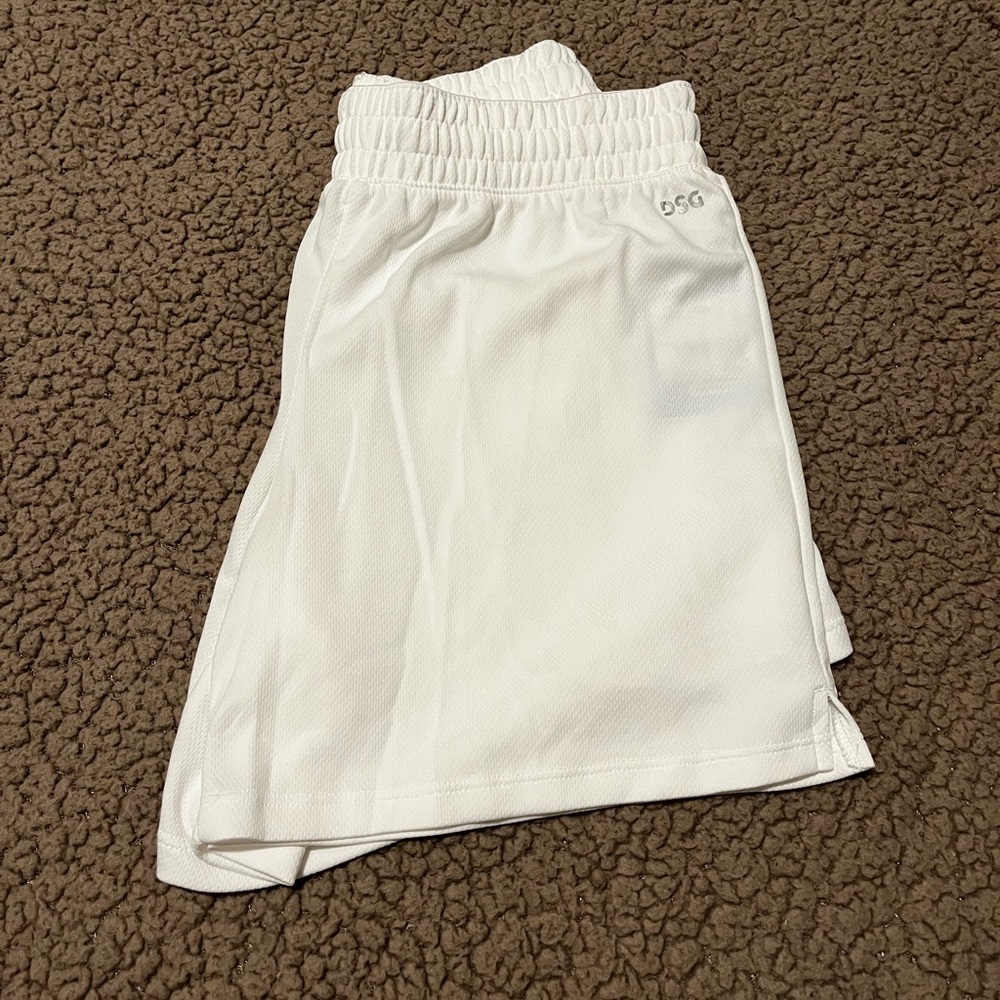 Girls DSG Mid-Rise White Shorts